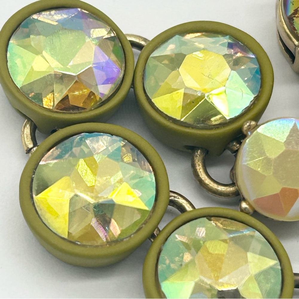 J. Crew Rainbow Brulee Crystal AB Necklace - Picture 2 of 7